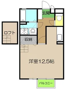 ヴィラ・ソレイユ【2階】の間取り