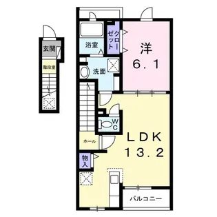 エテルノ常盤【2階】の間取り