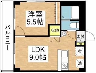 深沢コーポ【4階】の間取り