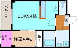 クルエボヌール金沢【4階】の間取り