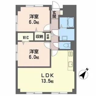 吉与ハイム【3階】の間取り
