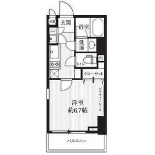 HF北四番丁レジデンス【4階】の間取り