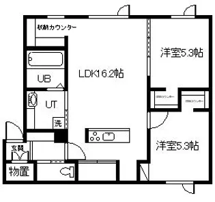 NORFINO DEER II【1階】の間取り
