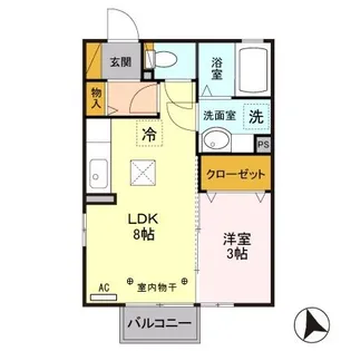 プリエール【1階】の間取り