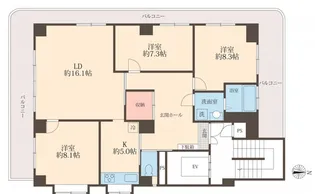 ホライズン東四つ木【2階】の間取り