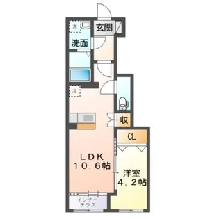 久居相川町新築アパート【1階】の間取り