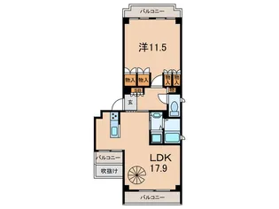 晴山館【4階】の間取り