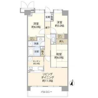 ザ・ウインベル与野(030506)【10階】の間取り