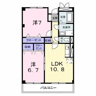 アイランド翼B【3階】の間取り