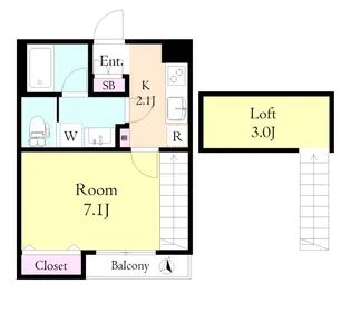 サンヴィアーレUIII【2階】の間取り