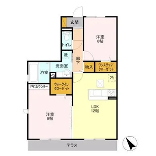 エスポワール ソレーユ【1階】の間取り