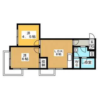 エーエスホームズIV【2階】の間取り