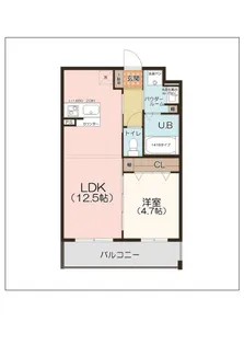 プロスパーグランデ【4階】の間取り