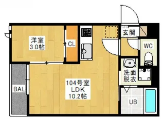 GRANDTIC フレール【1階】の間取り