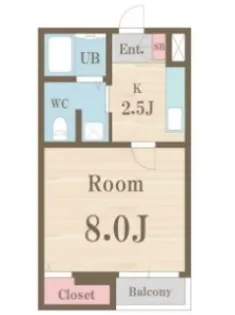 ラフィネ横浜【3階】の間取り