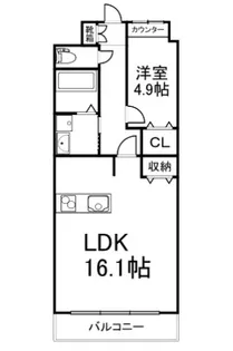 ヤマノテプラッツ【1階】の間取り