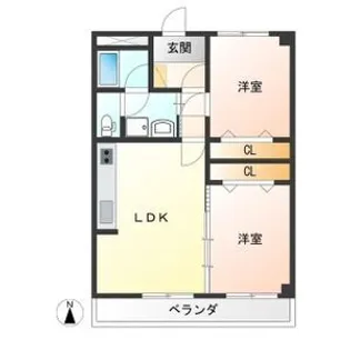 カーサ・エルドラード【5階】の間取り