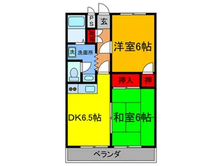 シティメゾン小阪【4階】の間取り