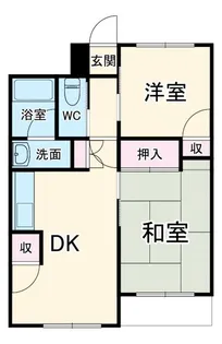 中台コーポ【2階】の間取り