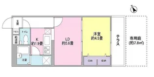 レインボー向ヶ丘【1階】の間取り