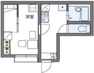 レオパレスメロディベル3【1階】の間取り