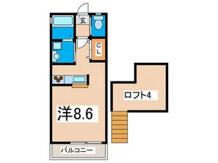 DAIYU-六番館【2階】の間取り