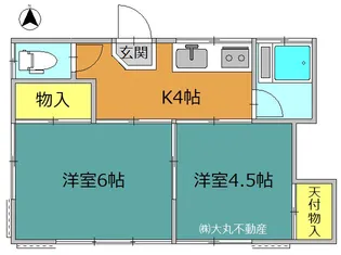 コーポ水戸橋【2階】の間取り