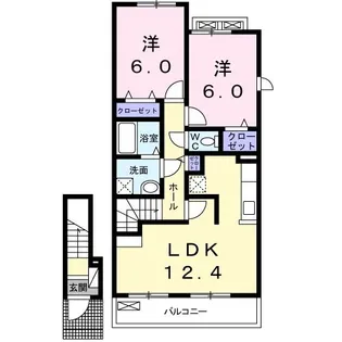 カーサ・ステラ【2階】の間取り