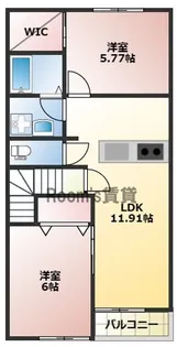 メゾンマーズ【2階】の間取り