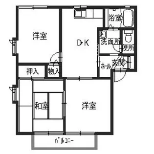 ハローヴィレッジA【2階】の間取り