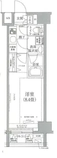 ルフレプレミアム神楽坂【8階】の間取り
