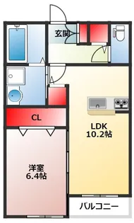 オーガスタ【2階】の間取り