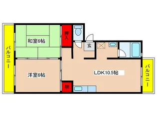 千代ヶ丘THハイツ【1階】の間取り