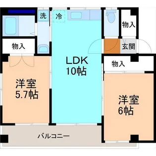 グリーンハイツ菊【1階】の間取り
