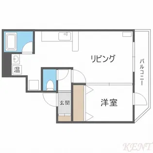 カピテーヌ円山【2階】の間取り