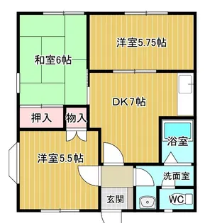 ブランロージュA棟【1階】の間取り