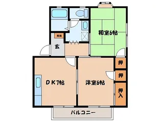 カサコリーナ【1階】の間取り