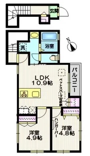 コンフォート高松【2階】の間取り