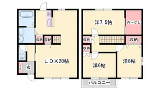 パシオン真【1階】の間取り