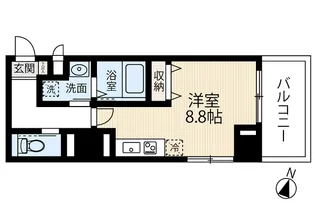 ESTRELA香椎駅前【9階】の間取り