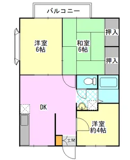 エステートヴェルデI【2階】の間取り
