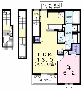 リヴェール・パレ【3階】の間取り