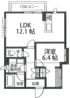 シャーメゾン山下【2階】の間取り