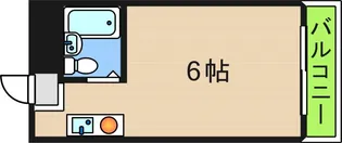 アーバンシティ岸里PART1【6階】の間取り