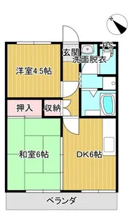 フォレストイン仲町B【2階】の間取り