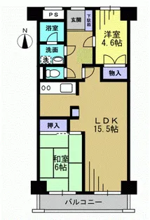 シャルマン318【4階】の間取り