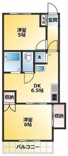 メゾンドパルビー【2階】の間取り