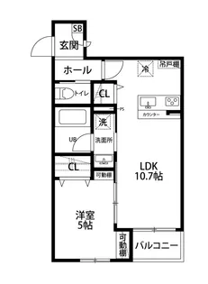 ブランフォーレ【1階】の間取り