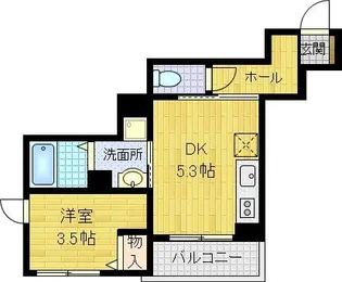 シャーメゾン住吉【2階】の間取り