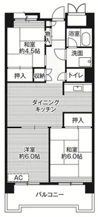 ビレッジハウス品川八潮タワー【7階】の間取り